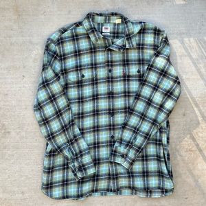 Men's Worker Relaxed-Fit Plaid Button-Down Shirt